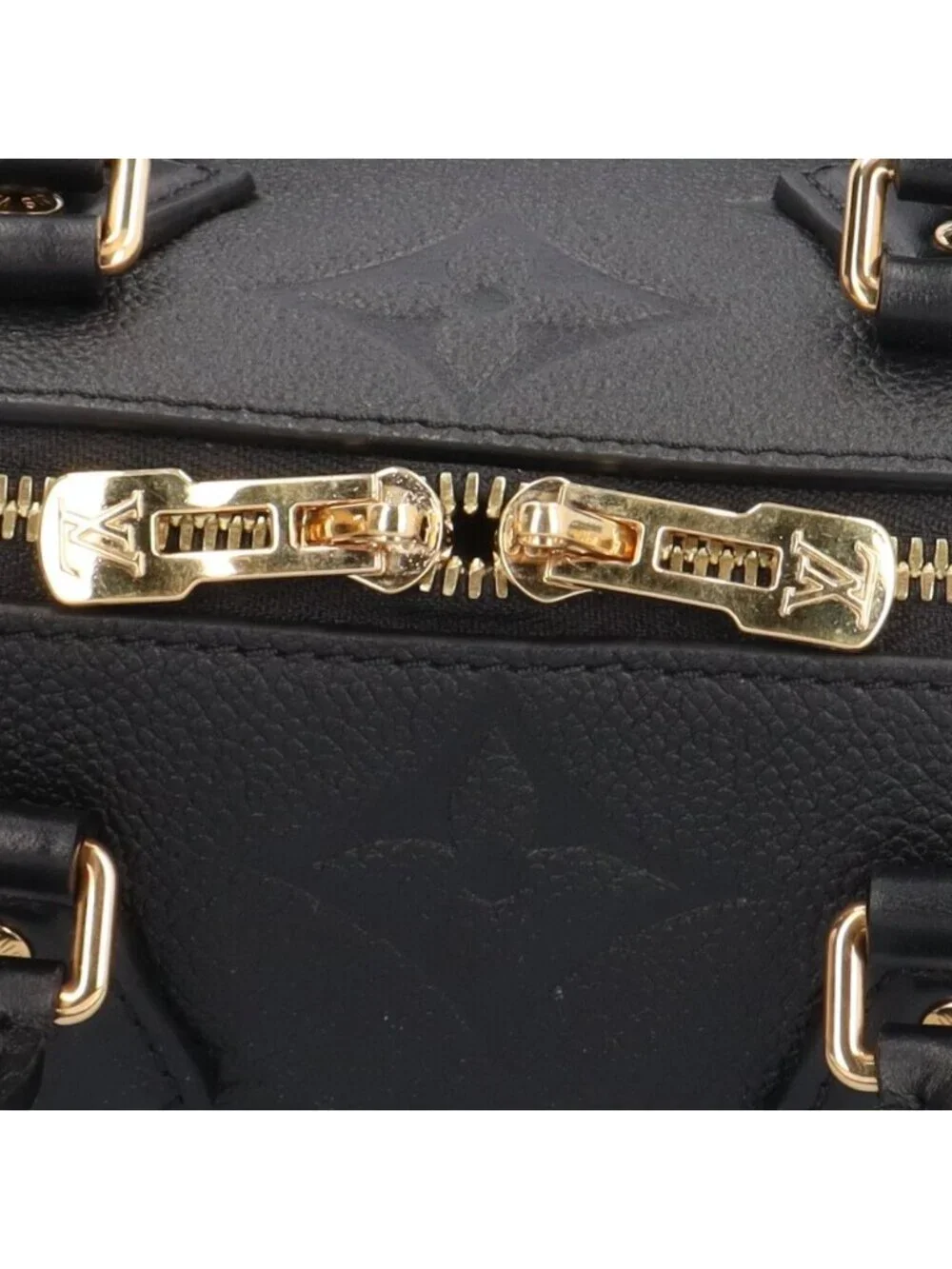 Louis Vuitton Speedy Bandouliere 20 Monogram Empreinte Shoulder Bag Black